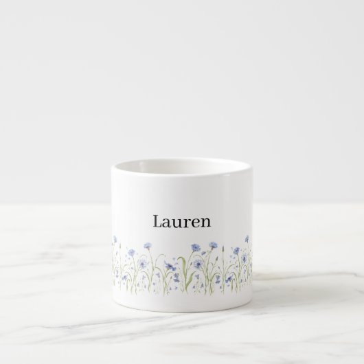 Wildflower Baby Shower Espresso Kop (Voorkant)
