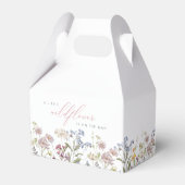 Wildflower Baby shower Favor Box Roze Bloemen Meis Bedankdoosjes (Achterkant)