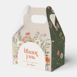 Wildflower Baby shower Favor Boxes Bedankdoosjes