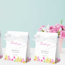 Wildflower Baby shower Floral Custom Favor Box