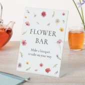 Wildflower Baby shower Flower Bar Reclamebord Met Voetstuk (Insitu)
