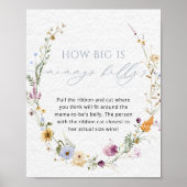 Wildflower Baby shower Game Poster (Voorkant)