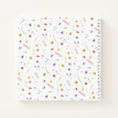 Wildflower Baby shower gastenboek Notitieboek (Achterkant)