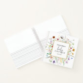 Wildflower Baby shower gastenboek Notitieboek (Binnen)
