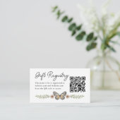 Wildflower Baby shower Gift Registry Informatiekaartje (Staand voorkant)