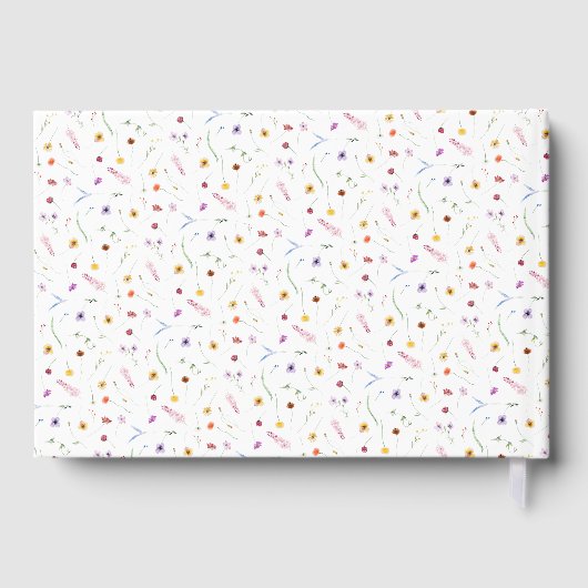 Wildflower Baby Shower Guest Book Gastenboek (Achterkant)