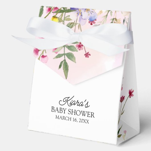 Wildflower Baby shower gunstbox Bedankdoosjes (Voorkant)