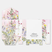 Wildflower Baby shower gunstbox Bedankdoosjes (Ongevouwen)