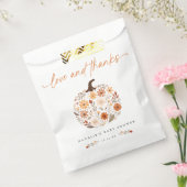 Wildflower Baby shower gunstzak Bedankzakje (Gezegeld)