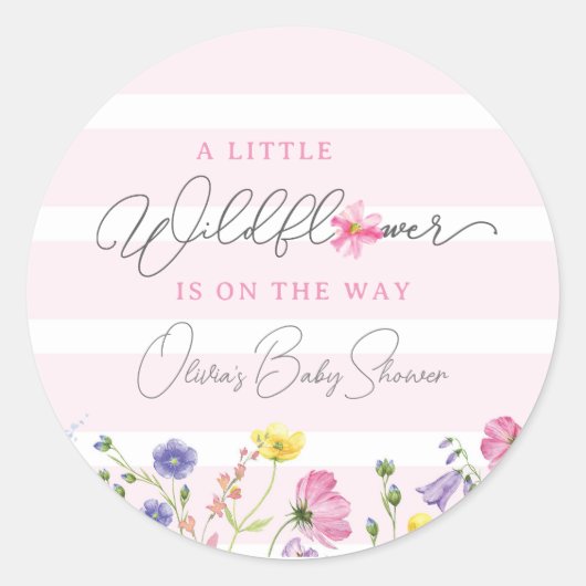 Wildflower Baby shower in het voordeel van Sticker (Voorkant)