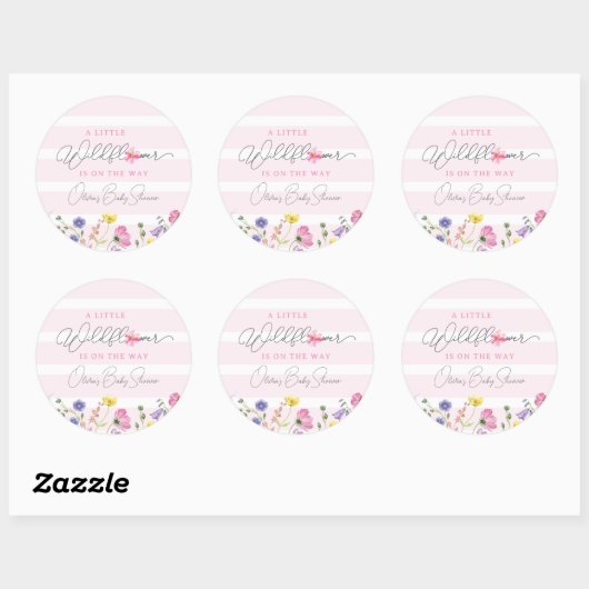 Wildflower Baby shower in het voordeel van Sticker (Vel)
