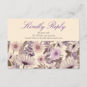 Wildflower Baby shower Informatiekaartje (Voorkant)