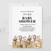 Wildflower baby shower Invitation Save The Date (Voorkant)