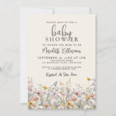 Wildflower Baby Shower Kaart (Voorkant)