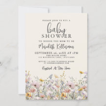 Wildflower Baby Shower