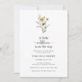 Wildflower Baby Shower Kaart (Voorkant)