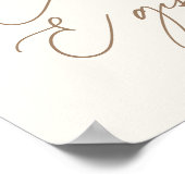  Wildflower Baby shower Kaarten en geschenken Poster (Hoek)