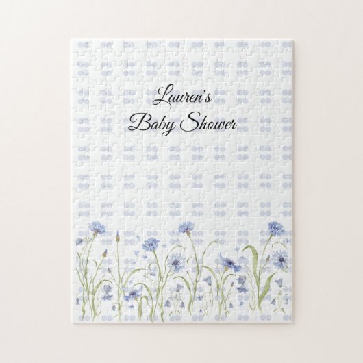 Wildflower Baby Shower Legpuzzel (Verticaal)