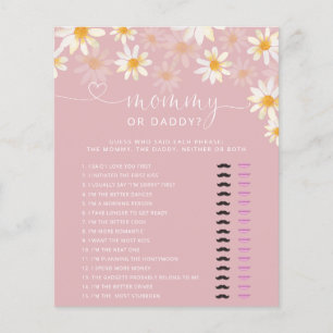 Wildflower Baby Shower Mamma of Papa Spel