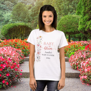 Wildflower Baby shower matching familie T-shirt