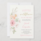 Wildflower Baby shower Meisje Uitnodiging (Voorkant)