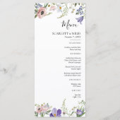 Wildflower Baby shower Menu (Voorkant)