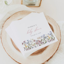 Wildflower Baby shower Papier Servetten Bloemen Me