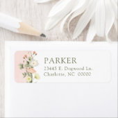 Wildflower Baby shower retouradres Etiket (Insitu)