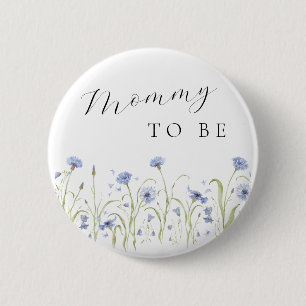 Wildflower Baby Shower Ronde Button 5,7 Cm