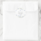 Wildflower Baby Shower Ronde Sticker (Tas)
