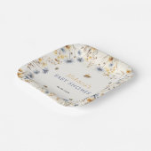 Wildflower Baby Shower Spring  Papieren Bordje (Gebogen)