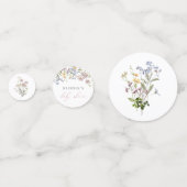 Wildflower Baby shower Tafel Confetti Bloemen Boho (Voorkanten)