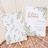 Wildflower Baby Shower Uitnodiging