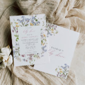 Wildflower Baby shower Uitnodiging Meisje Boho Pin