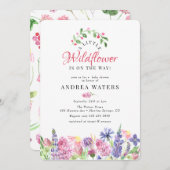 Wildflower Baby Shower Uitnodigingen (Voorkant / Achterkant)