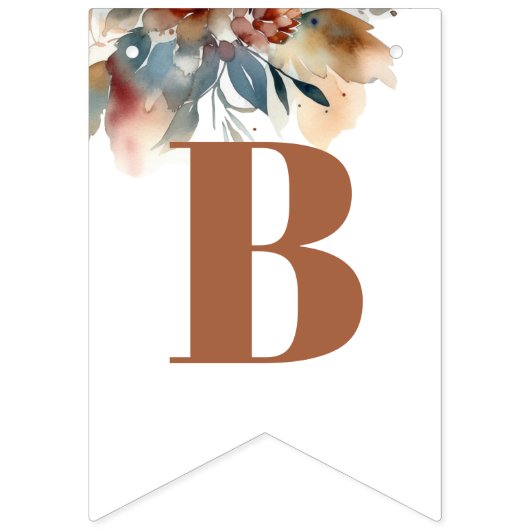 Wildflower baby shower vlaggetjes (Tweede vlag)