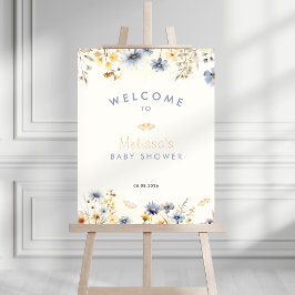 Wildflower Baby Shower Welkomstbord - Lente Thema Foto Afdruk