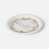 Wildflower Baby to Bee Baby shower Papieren Bordje (Gekanteld)