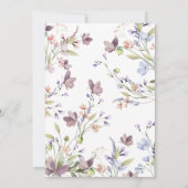 Wildflower Baby Voorspelling Kaart (Achterkant)