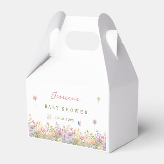 Wildflower babyfeest bedankdoosjes