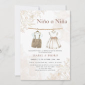 Wildflower Babykleding Spaans Geslacht Onthulling Kaart (Voorkant)