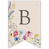 Wildflower Baby's in Bloom Garland Baby shower Vlaggetjes (Eerste vlag)