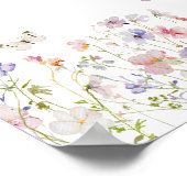 Wildflower Baby's zijn zoet Neem een traktatie Poster (Hoek)