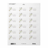 Wildflower Ballet Return Address Labels (Full Sheet)