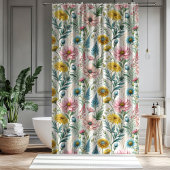 Wildflower Bath Curtain Celebrate Their Journey Douchegordijn