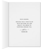 Wildflower Beauful Birthday Kaart (Binnen (Rechts))