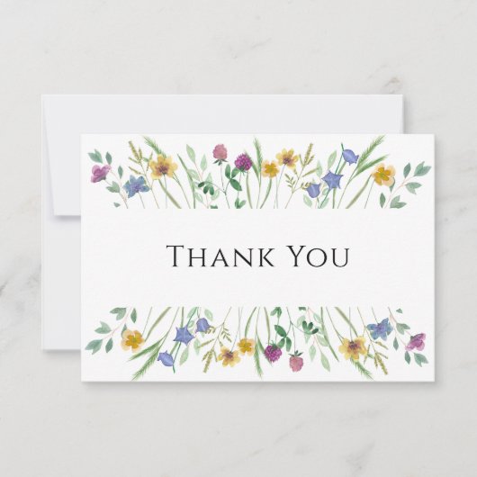 Wildflower  bedankkaart (Voorkant)