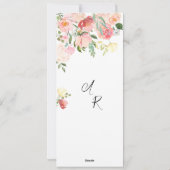 Wildflower bedankkaart, bureau bedankkaart feestdagenkaart (Achterkant)