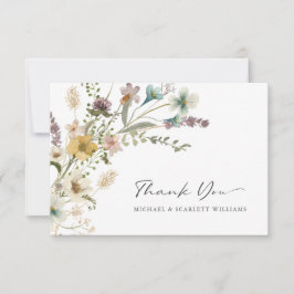 Wildflower Bedankkaartjes Bedankkaart