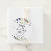 Wildflower Bedankt voor het Hier Zijn Bedankjes Labels (In situ)